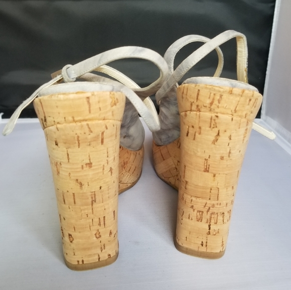 Prada wedge cork heel sandals - Picture 4 of 7